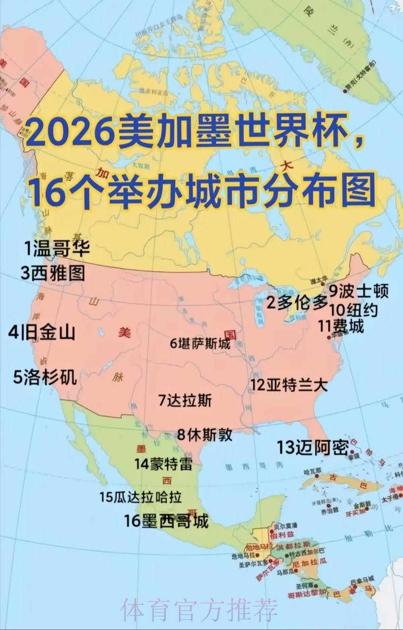 2026世界杯美加墨举办城市 2026世界杯美加墨举办城市